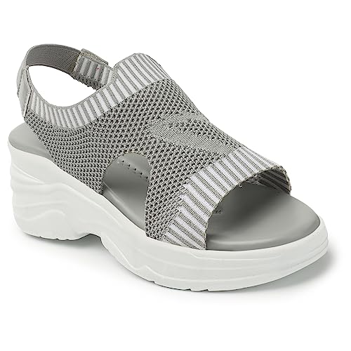 Image of Smart & Sleek Women Lightweight Sports Flatforms Sandals-AB69