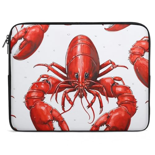 Housse ordinateur portable 10 17 pouces néoprène fin motif homard