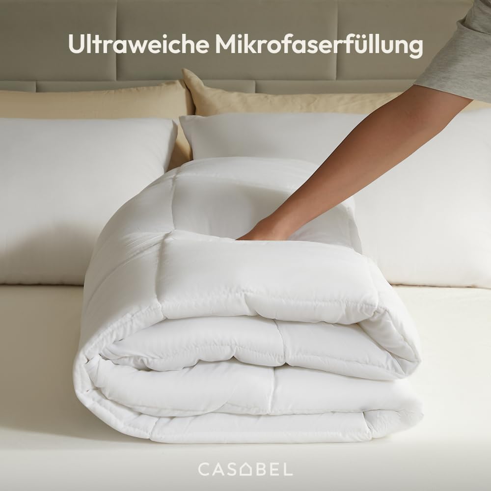 CASABEL Ganzjahres-Bettdecke, komfortabel und atmungsaktiv, 240x260cm