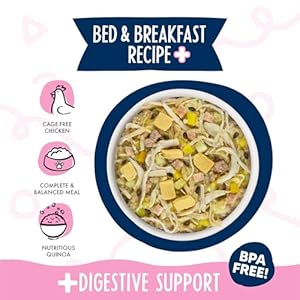 Weruva Meals ‘n More Natural Wet Dog Food, Bed & Breakfast Plus Digestive Support, 3.5oz Cup (Pack of 12)