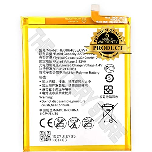 Image of THE BATTERY STORE Original HB386483ECW+ Battery for Huawei Honor 6X, Mate 9 Lite, GR5 2017, G9 Plus Battery with 6 month warranty and high capacity battery backup. Carefully check your phone model and purchase. (FOR HONOR 6X HB386483ECW+)