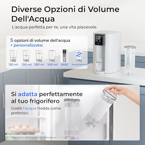 [Minerali Alcalini] Waterdrop Corero Sistema A Osmosi Inversa, Certificato Nsf/Ansi 58 & 372, Filtro Ro Da Banco A 7 Stadi, Senza Installazione, Riduce Pfas, Senza Bpa, WD-C1SL - 6