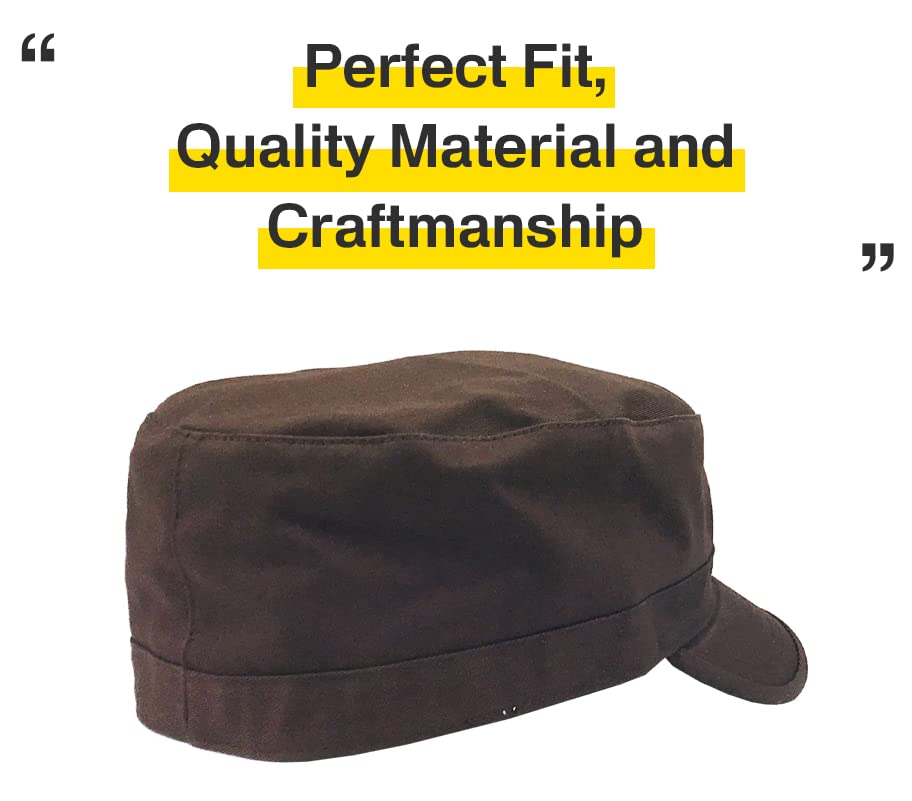 Image of KBETHOS Cadet Army Cap Basic Everyday Military Style Hat (Now with STASH Pocket Version Available)