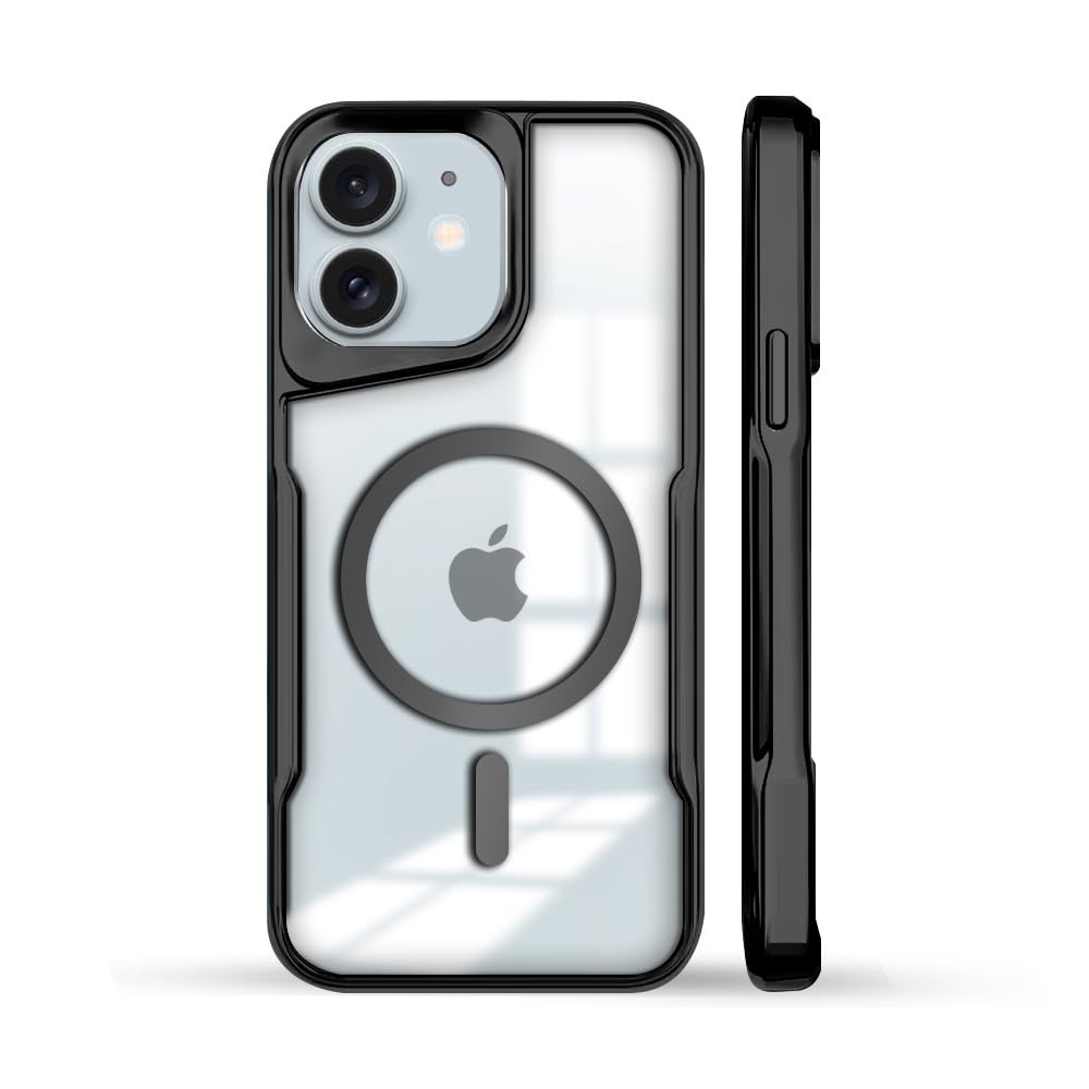 KARWAN® iPhone 12 Back Case Cover Hybrid Acrylic Transparent Electroplated Shockproof Phone Case for iPhone 12 (TPU | Titanium Black) (B0D31T8NYP) Amazon Price History, Amazon Price Tracker