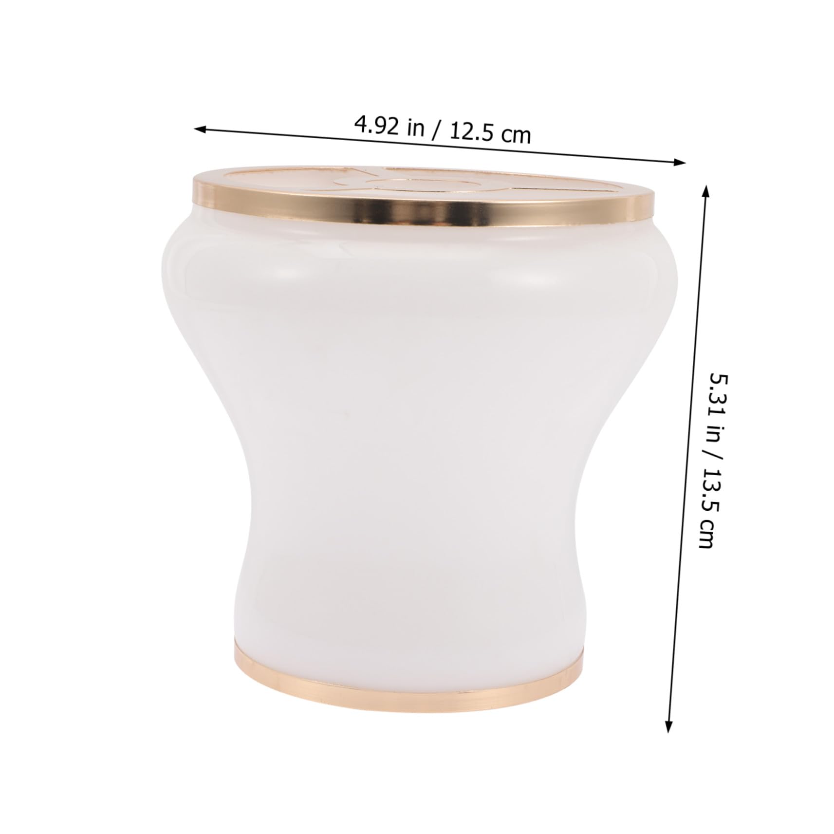 DOITOOL Paralume Luce Calda e Multifunzionale E14 in Vetro Bianco Design Classico per Lampada da Comodino e Lampada da Parete per Casa e Hotel