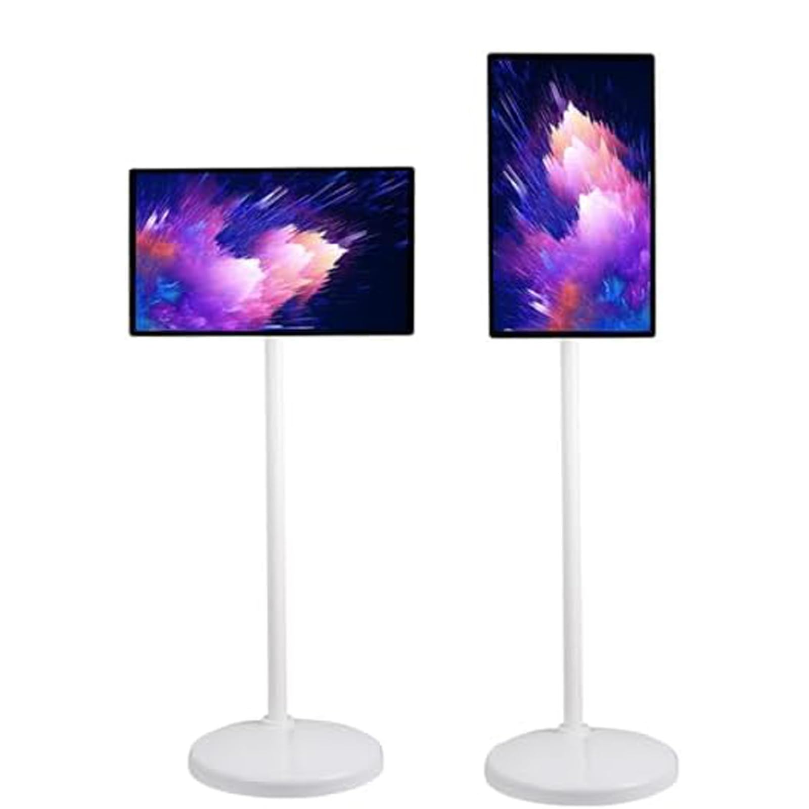 SENJINGHUA 21.5"/24"/27"/32" FHD Smart Portable TV, 1080P Touch Screen Monitor, Android 13, Rotatable Outdoor TV, Built-in Battery, All-in-One Home Entertainment Center 21.5in-6G+128G