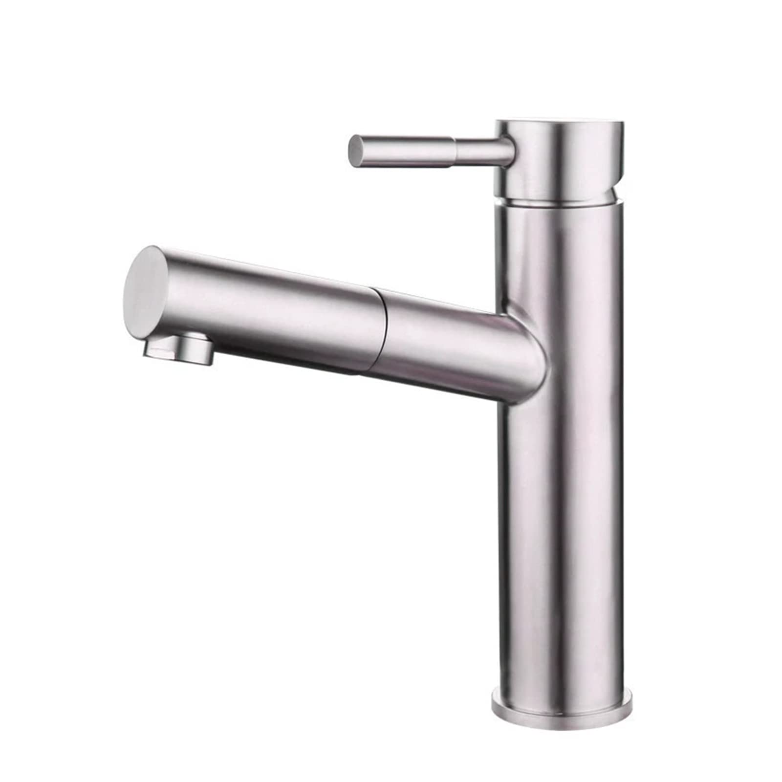 Mitigeur d'évier avec pulvérisateur rétractable et douchette double action eau chaude
