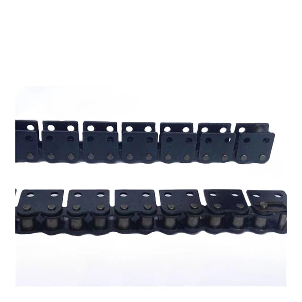 1.5M Straight Plate Conveyor Chain Machine Drive Roller Transmission Chain with Single Double Holes Attachment 08B 10A12A16A(08B-1 2 Side 2 Hole)