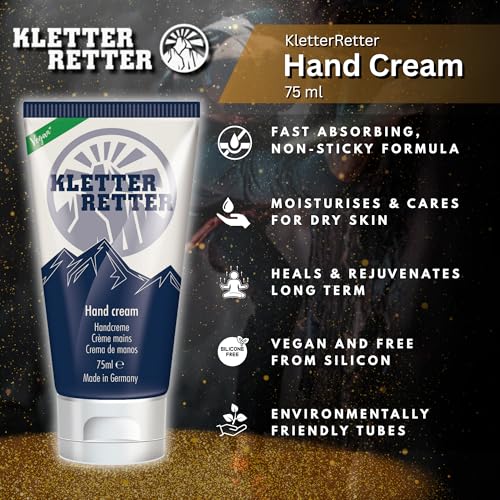 3. Bild von KletterRetter Handcreme für Kletterer und Boulderer 75ml - mit Panthenol, Calendulaöl und Ectoin - Zieht schnell ein und klebt nicht