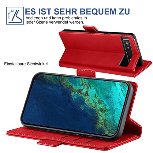 Étui pour Google Pixel 7 rouge idéal pour voyager léger avec vos cartes