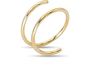 6mm Double Nose Ring Hoops: Elevate Your Piercing Style