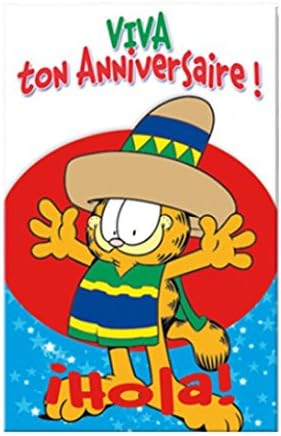 Birthday Card Garfield Viva Your Birthday Amazon Co Uk Toys Games