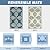 wikiwiki Outdoor Rug, 5x8ft Waterproof Reversible Mat Indoor Outdoor Rugs Carpet, Small Area Rug Plastic Straw Rug for Patio Deck Balcony Pool RV Camping Beach Picnic, Blue & Beige