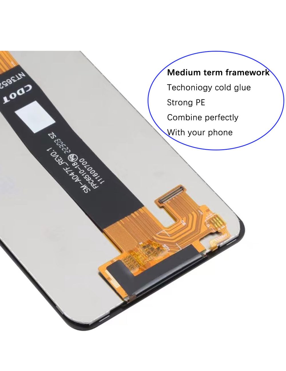 Écran pour Samsung A04s A047F A047F/DS A047F/DSN A047M | avec Kit de réparation，PLS LCD，Affichage HD，Remplacement d'écran