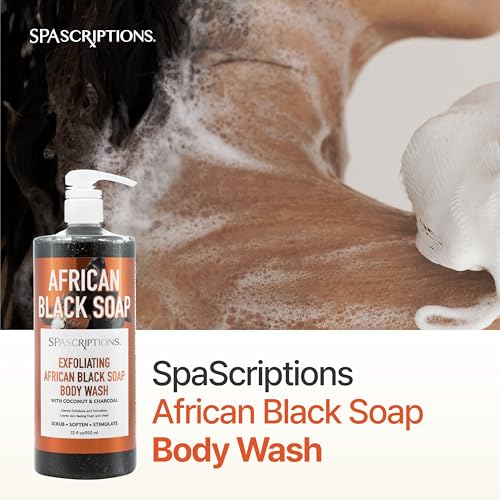 SpaScriptions Exfoliating Body Wash with Charcoal & Coconut