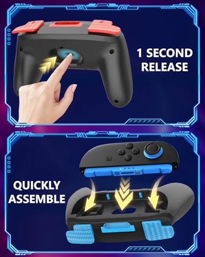 Mando Joy-con para Nintendo Switch 2 de dos piezas para soporte Joycon 2 resistente al uso 7