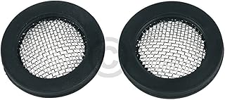 Uszczelka gumowa pierścień uszczelniający z sitkiem 17 x 24 mm do węża doprowadzającego 3/4" węże wlotowe 2 sztuki do pralek, zmywarek do naczyń
