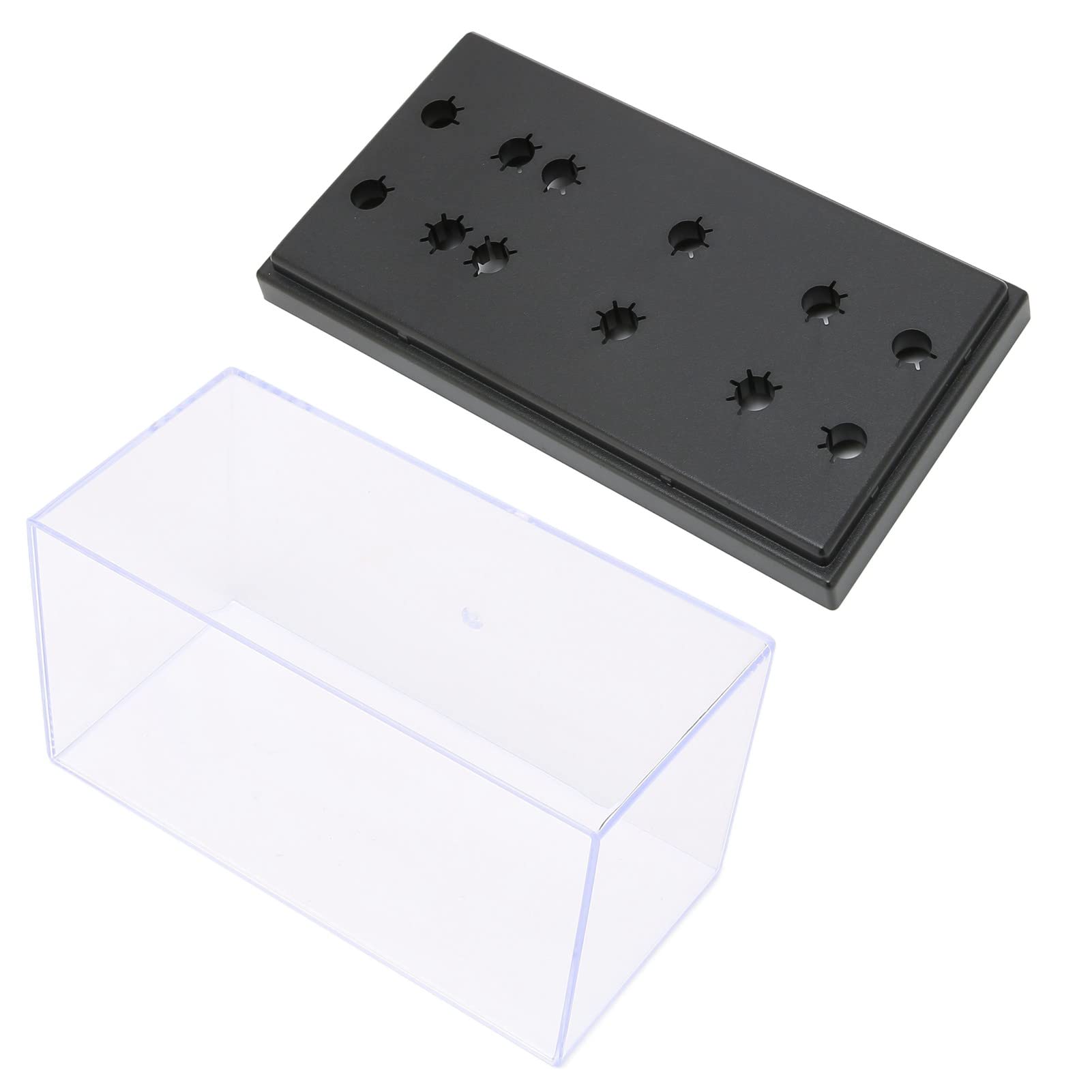 Phono Shell - Caja de agujas para tocadiscos, soporte para tocadiscos, caja acrílica para mostrar y almacenar muestras de fonógrafo y agujas