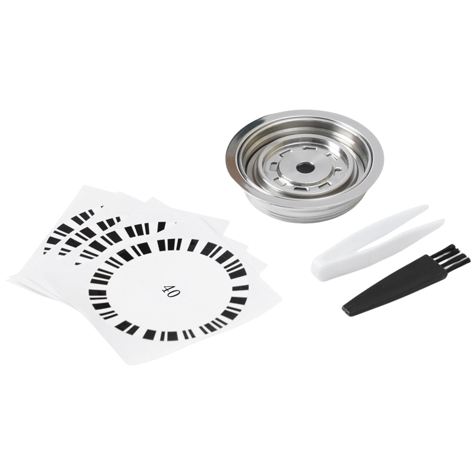 Msioytog Stainless Steel Coffee Pods Adapter for Next Machine Coffee Pods Machine Refillable Accessory Stainless Steel Filter