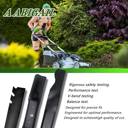2 Pack Lawn Mower Mulching Blade 21\" Cutting Decks Compatible with Troy Bilt Cub Cade Craftsman MTD Replaces 742-04100, 742-0741, 742-0741A, 942-0741 942-0741A 21 Inch