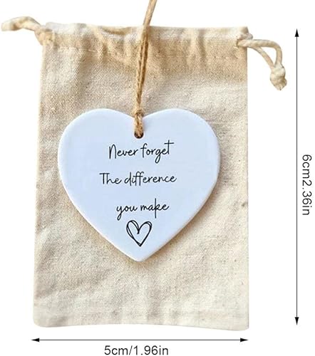 Miniatura 5 de Regalo de agradecimiento, adorno de acrílico colgante de corazón para árbol de Navidad, decoración del hogar, letrero de recuerdo para amigos