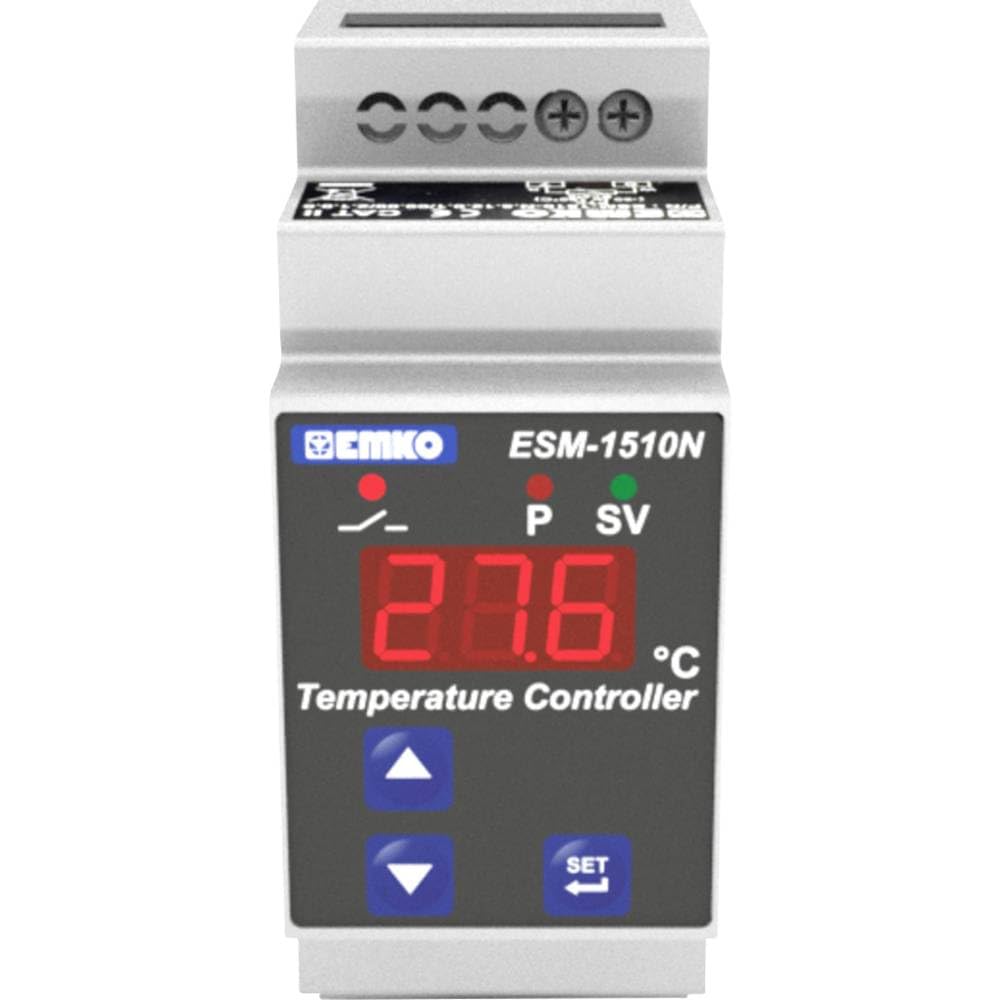 Emko ESM-1510-N.5.18.0.1/00.00/2.0.0.0 Regolatori a 2 punti Termostato NTC -50 fino a 100 °C Relè 5 A (L x L x A) 62 x
