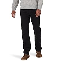Wrangler Men’s Regular Fit Comfort Flex Waist Jean, Black, 32X32