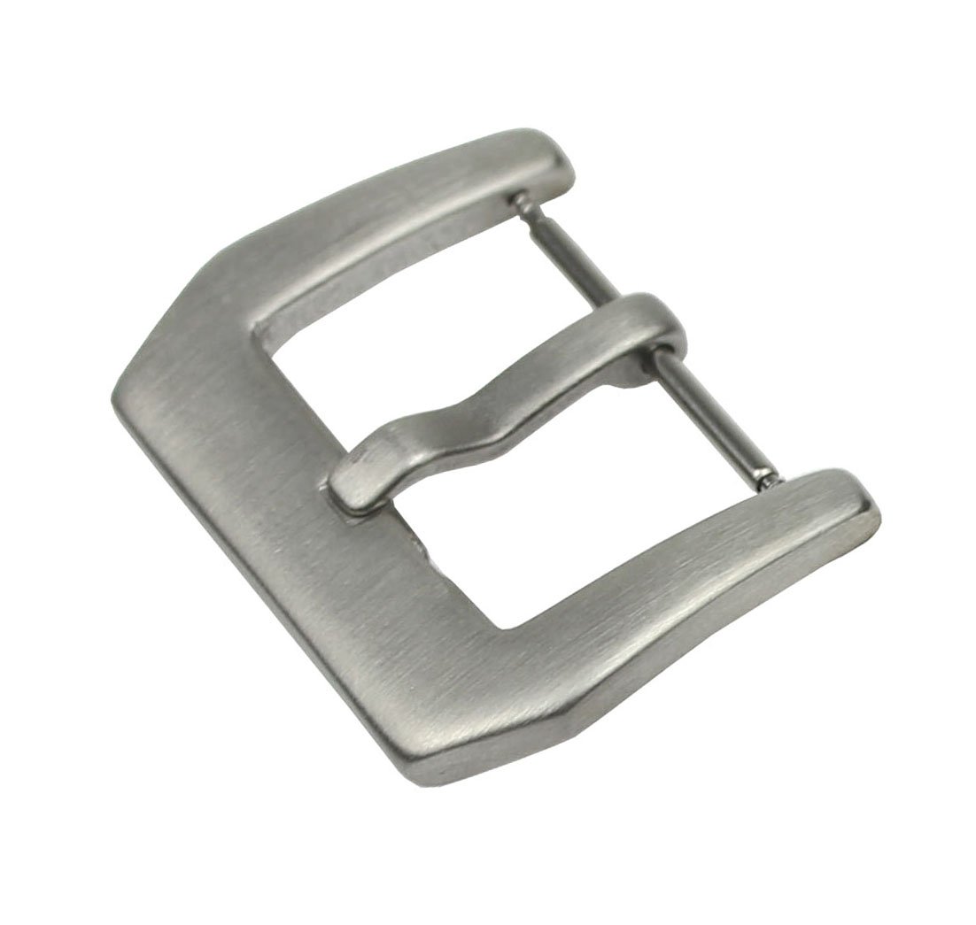 RECHERE Stainless Steel Watch Band Strap Clasp Pin Tang Buckle Brushed Silver 20mm