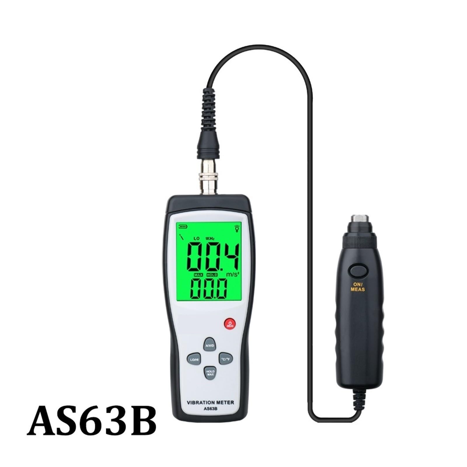 Cyfrowy Detektor Wibracji AS63B 10HZ~1KHZ 0,1~199,9m/s