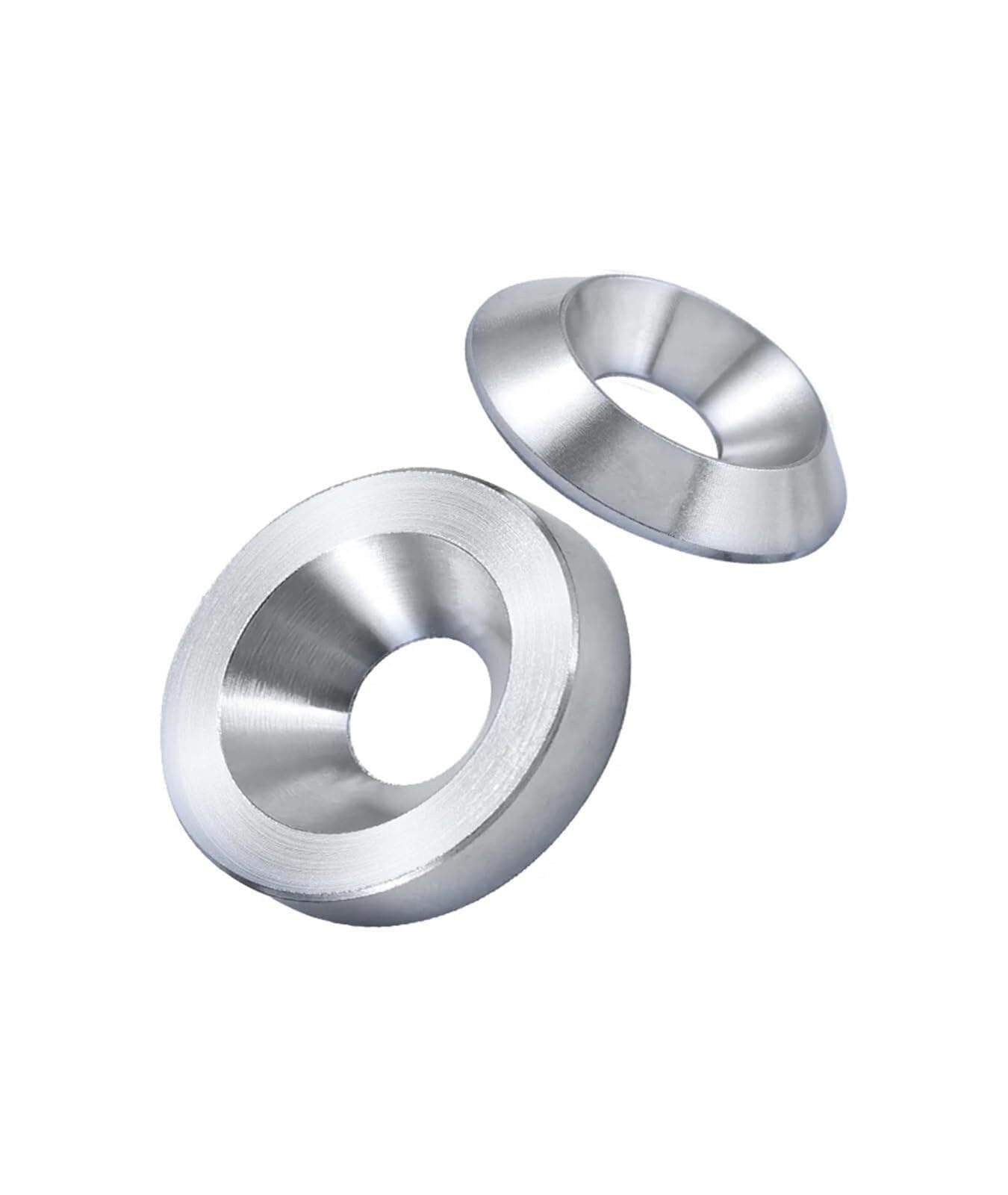 Anillo de sellado, Arandela de piezas, Tuercas de hardware, Arandelas avellanadas de acabado, Juntas de tornillo, 10 piezas Arandela avellanada de acero inoxidable 304 Junta plana sólida cónica Cono c