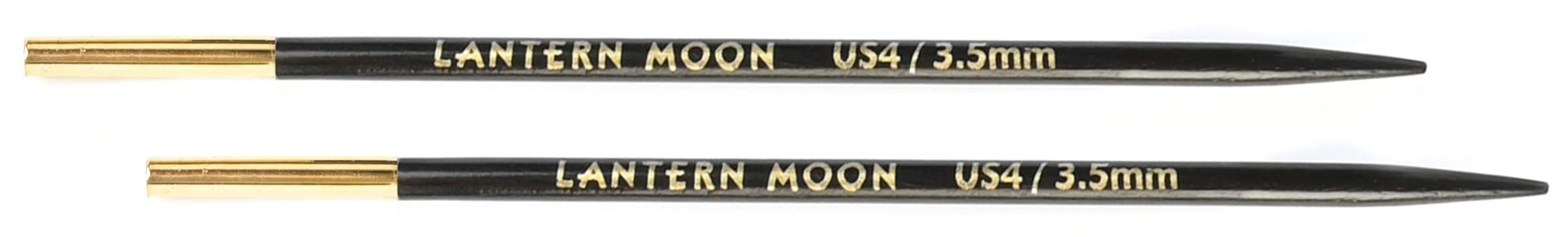 Lantern Moon Intercambiabile Ago Suggerimenti, Nero, 13Cm 3.50Mm, 2 Unità-image