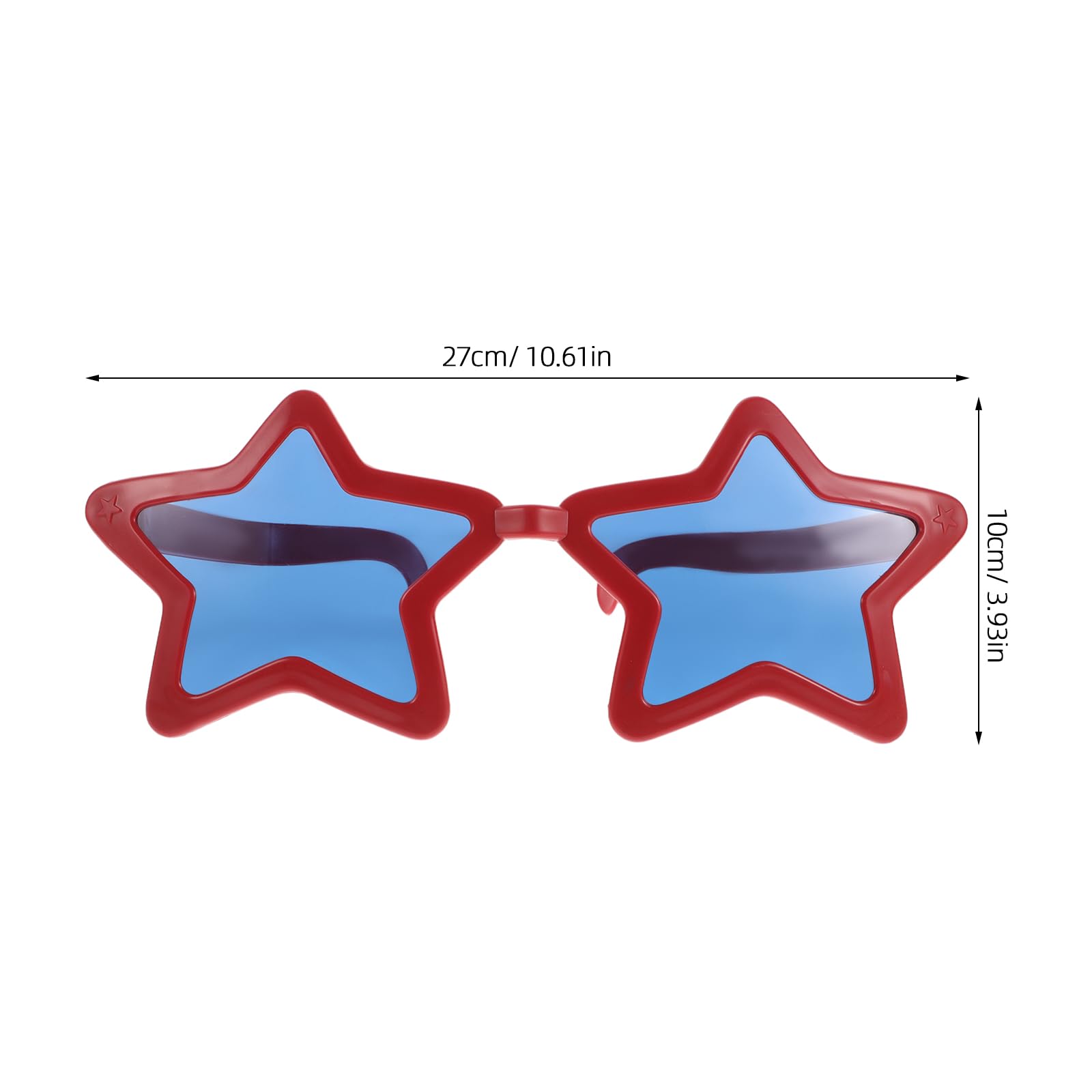 LUOZZY 3pcs Star Shaped Oversized Sunglasses Hawaii Beach Party Selfie Props Summer Decoration Fancy Eyewear Photo Booth Accessories for Birthday Events