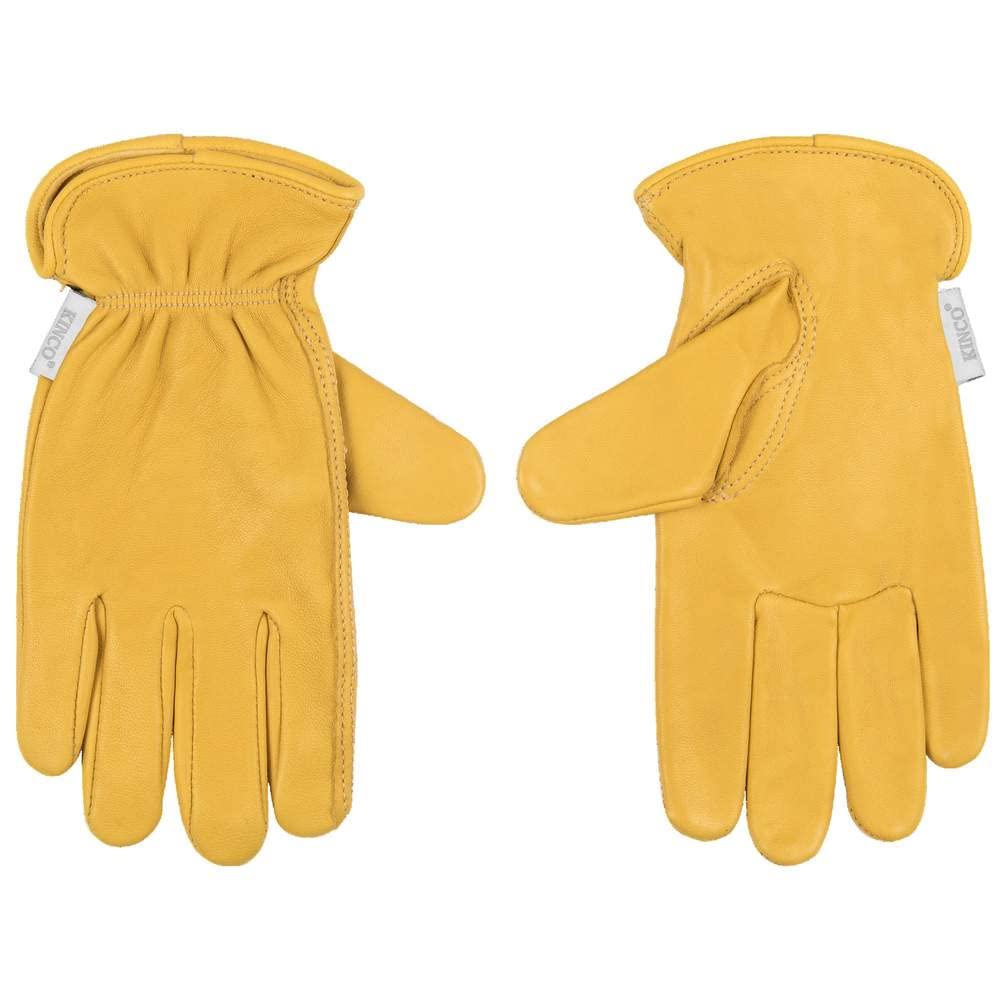 Kinco, 90W-S, Women’s Premium Grain Deerskin Leather Glove - Comfortable Out-Seam Index Finger, Safety Easy-On Cuff, Anti-Fatigue Keystone Thumb - Equine, Farm, Ranch, Gardening, Electrical, Small