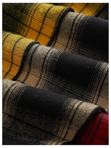 MakeMeChic Women's Plaid Skirt Low Waist Asymmetrical Tiered Ruffle Y2k Mini Skirts4