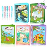 CMTOOP 5 Pack Water Coloring Books for Toddlers 1-3 - Mess Free Painting for Kids & Reusable Magic Water Activity Book - Aqua Art Travel Toys & Educational Arts and Crafts Gifts for Boys Girls Age 2-4