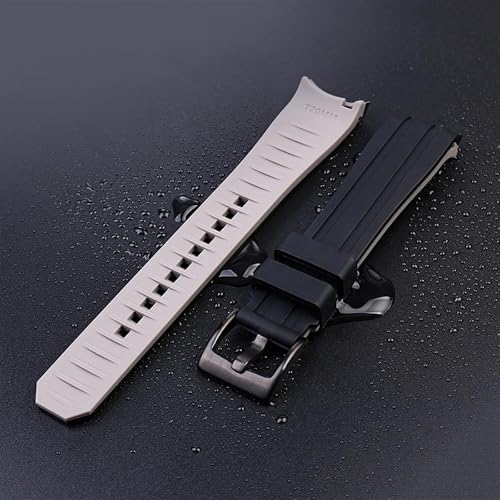 Bracelet silicone montre interchangeable 20mm 22mm bicolore compatible montre connectée