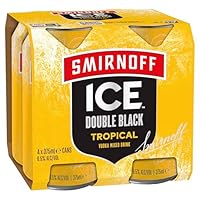 Smirnoff Double Black Tropical 375ml 4pk