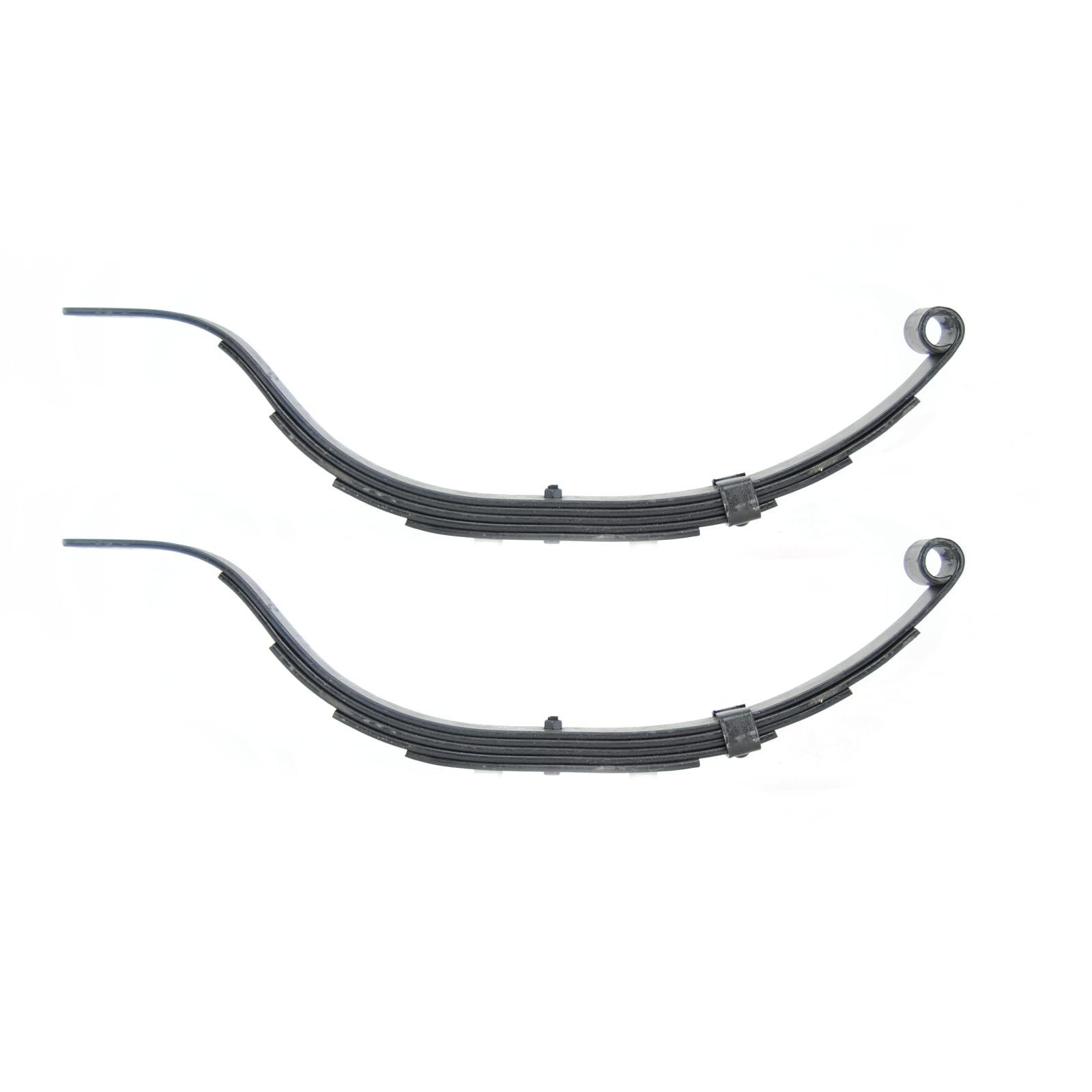Sturdy Built Trailer Leaf Springs 25 inch Slipper Style 5 Leaf 2400lb Capacity - Set of 2