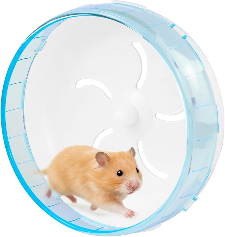 Roda de Exercício Silenciosa WishLotus para Hamster Azul 21 cm