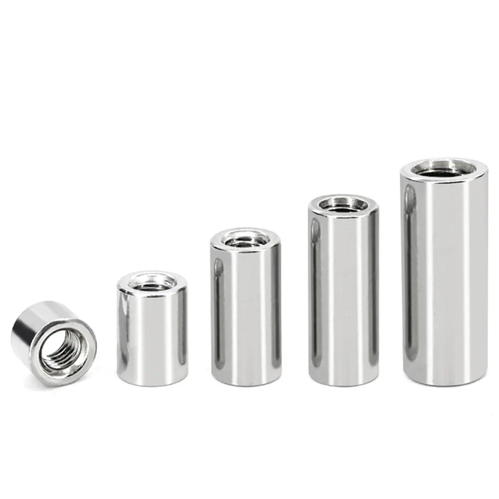 1-10 Uds Tuercas De Acoplamiento Redondas M3 M4 M5 M6 M8 M10 M12 M14