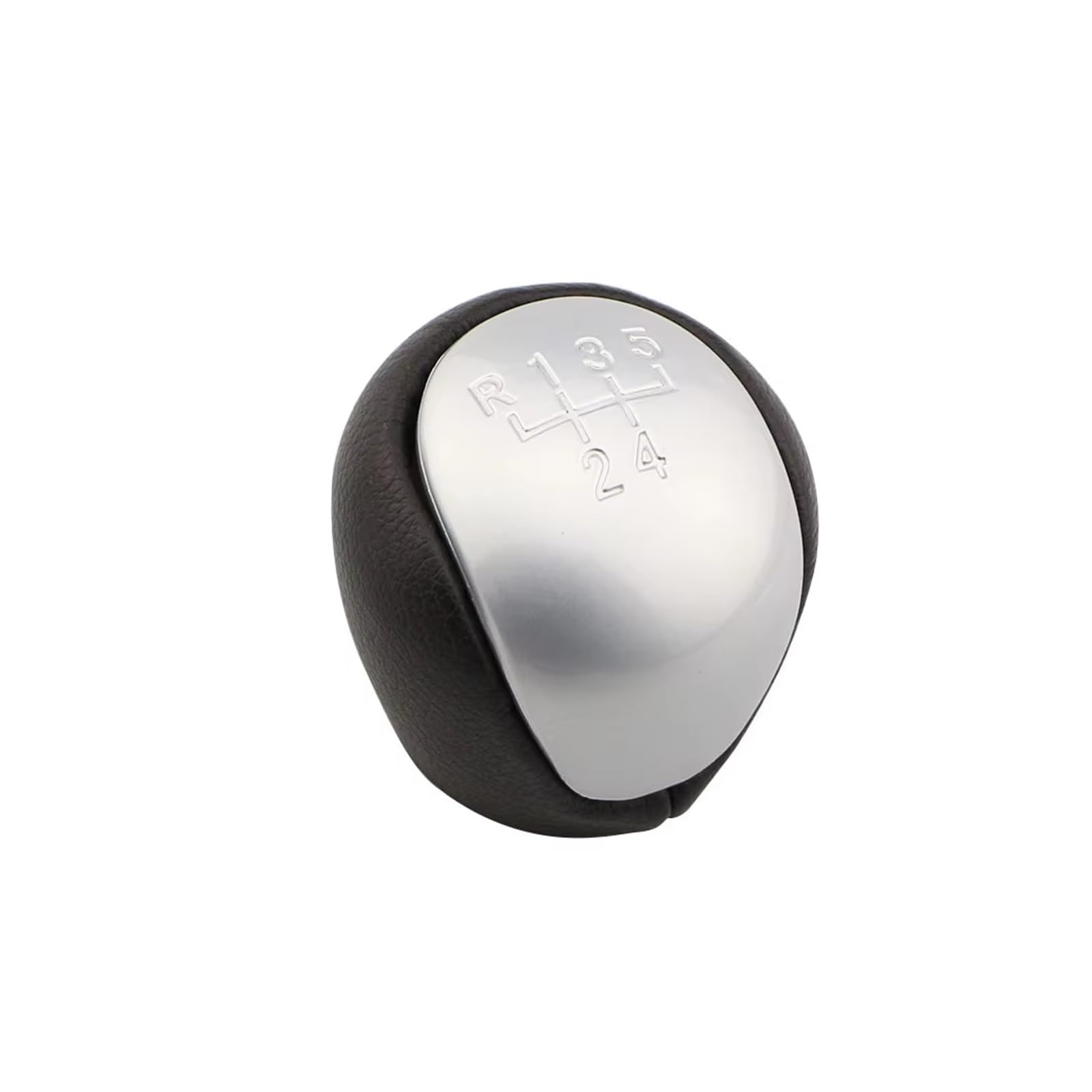 OUVECR Car Shift Gear Knob Handle for Hyundai for Elantra I30 5 Speed Manual MT Gear Shift Knob Shifter Lever Pen Head Gear Shift Cover(Sliver)