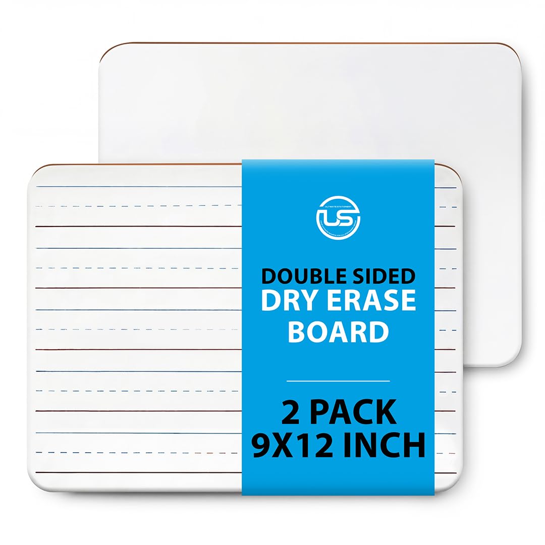 Small White Board 9X12, Small Dry Erase Board 2 Pack Whiteboard Dry Erase Double Sided with Lines Mini Whiteboard, Lapboard Ideal for Homeschool, Office, Classroom White Boards for Kids-image-31