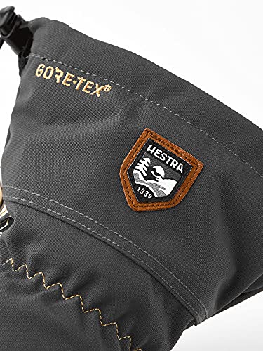 image for Hestra Waterproof Ski Gloves: Mens and Womens Army Leather Gore-Tex Co