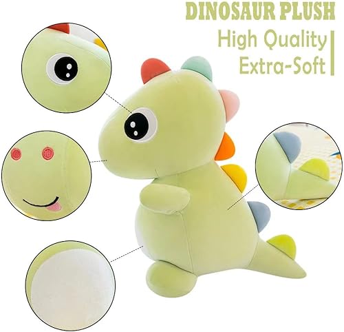 Miniatura 2 de Muñecas de peluche de dinosaurio de peluche lindas muñecas de dinosaurio almohada suave regalos de cumpleaños para niños y niñas color rosa 102