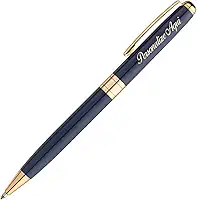 Caneta Personalizada Crown Treasure Esferográfica Diversas Cores Gravação Nome Simbolo Luxo + Estojo Crown (AZUL)