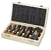 Drill America 6 Piece NPT Pipe Tap, Carbon Steel, DWTPT Series Set 1/4", 3/8", 1/2", 3/4", 1" and 1-1/4" in Wooden Case