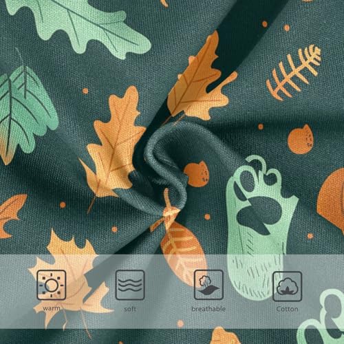 visesunny Boys Cotton Underwear Halloween Pumpkin Footprint Printed Toddler Soft Training Briefs Size 2T-8Y for Kids4