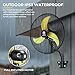 FUGOO 20'' Industrial Wall Fan with Remote Heavy Duty Outdoor Oscillating Wall Mount Fan, All Sealed BLDC Motor, 4 Speed Waterproof Quiet Fan for Patios, Garage, Warehouse