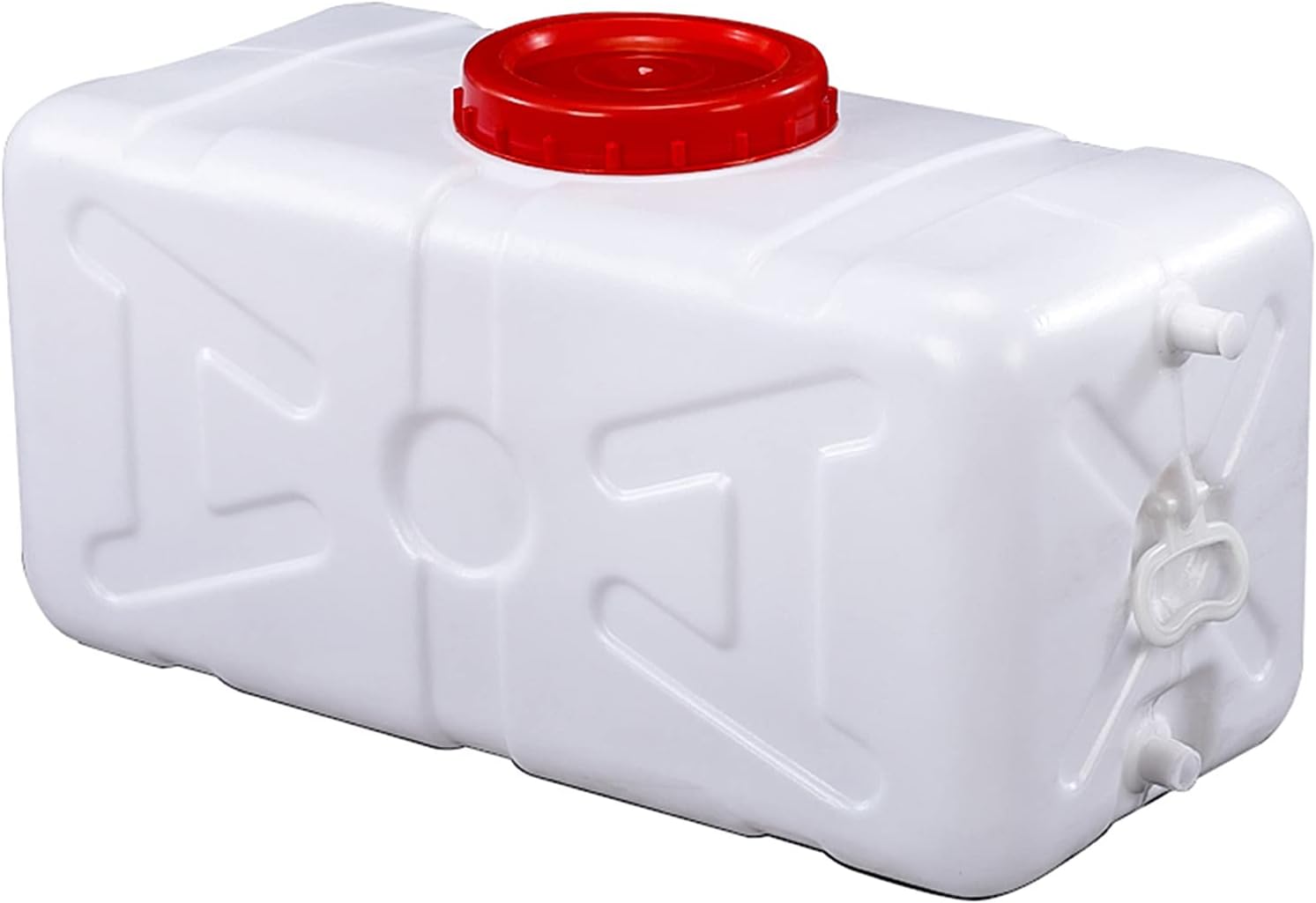 Water Tank Extra Thick Outdoor Travel Multifunctional Water Tank，200L Cold Water Camping Water Storage Carrier Jug，Large White Food-Grade Water Storage Container with Lid and Handle