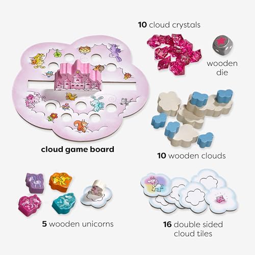 HABA Unicorn Glitterluck Cloud Stacking Juego de Mesa miniatura 2